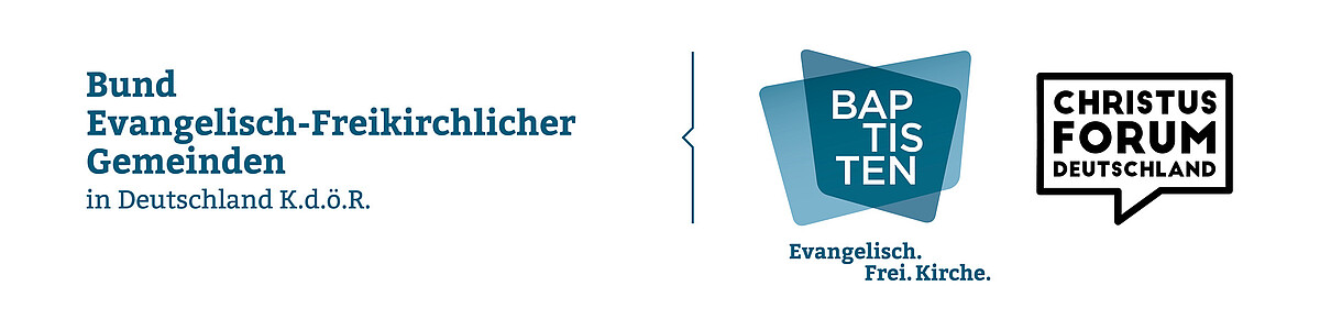 Logo Baptisten, Christus Forum und AK-Internet